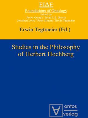 cover image of Studies in the philosophy of Herbert Hochberg